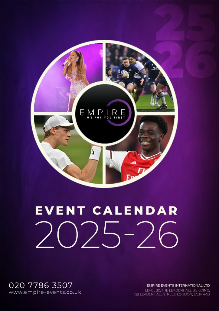 empire events ca;endar of events